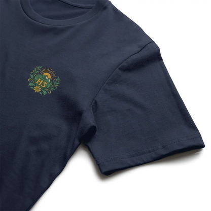 H3 Culture Emblem with Mountains and Sun