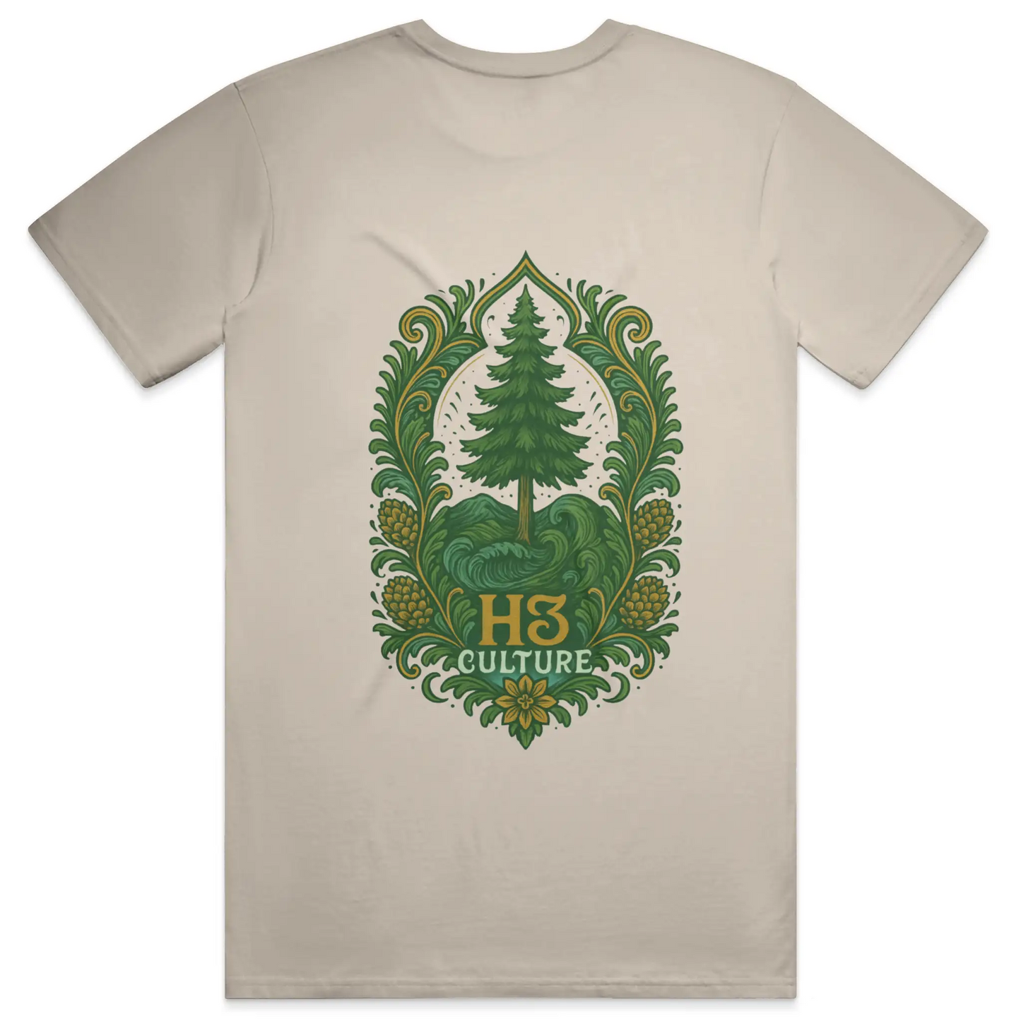 H3 Emblem with Towering Evergreen